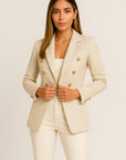 Beige Tweed Blazer