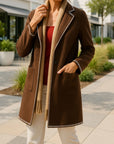 Deep Chocolate Textured Cardigan
