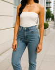 Mid Blue Mom Jeans