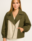 Nira Layered Panel Windbreaker