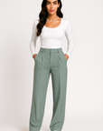 Mono Line High-Waist Slacks
