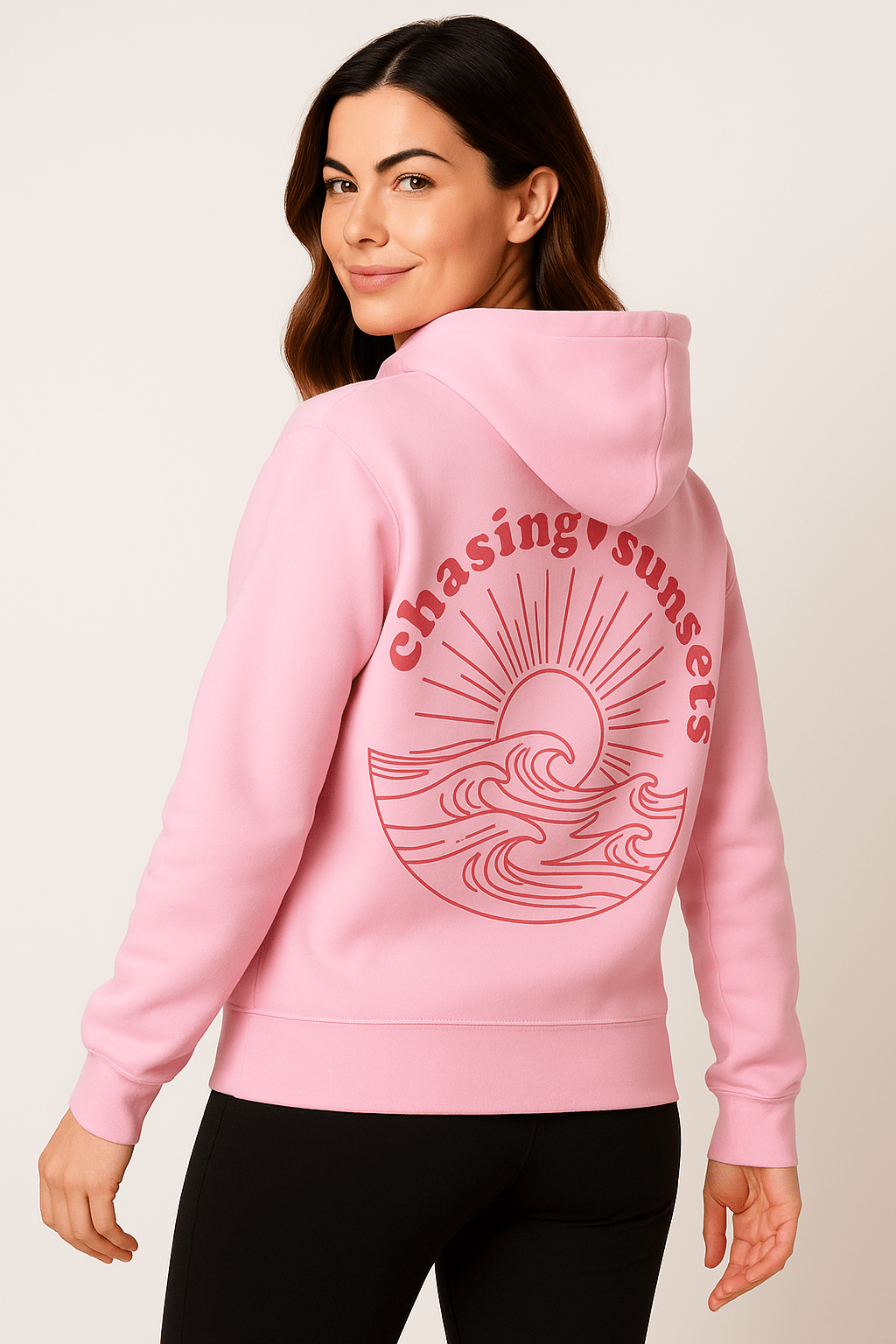 Coastal Glow Graphic Hoodie Cardigan & Sweaters AUZUKA