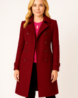 Evelyn Double-Breasted Trench Coat Coats AUZUKA