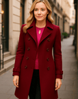 Evelyn Double-Breasted Trench Coat Coats AUZUKA