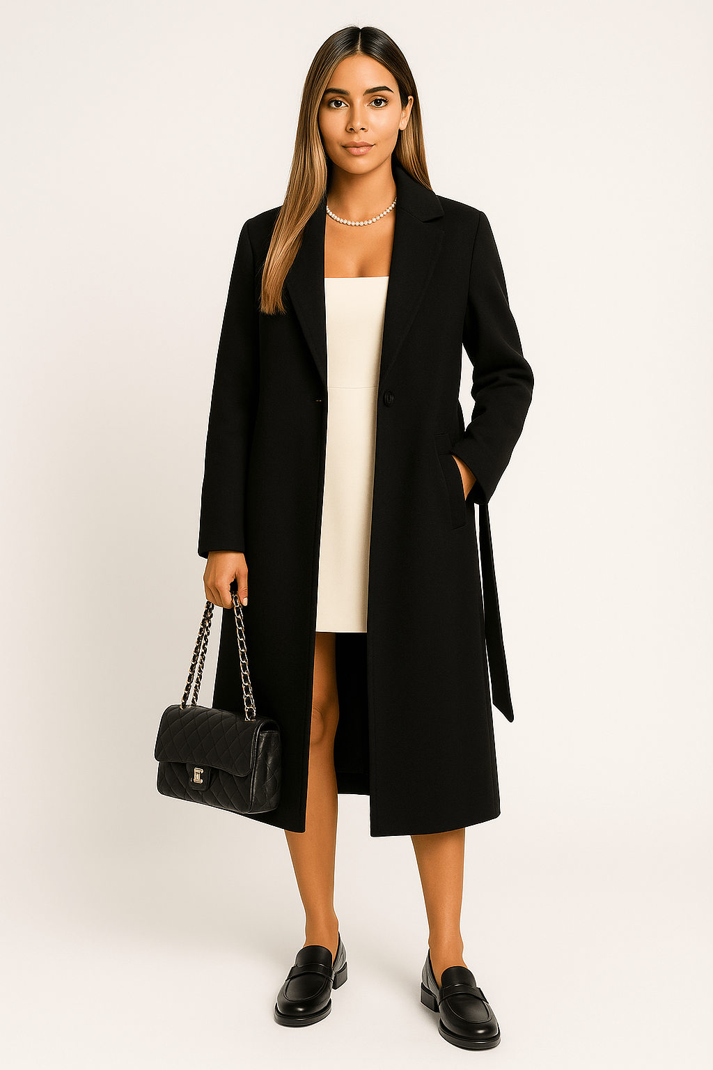 Sabina Double-Breasted Wool Coat AUZUKA